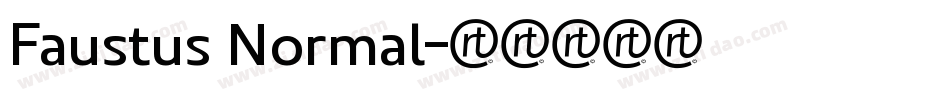 Faustus Normal字体转换